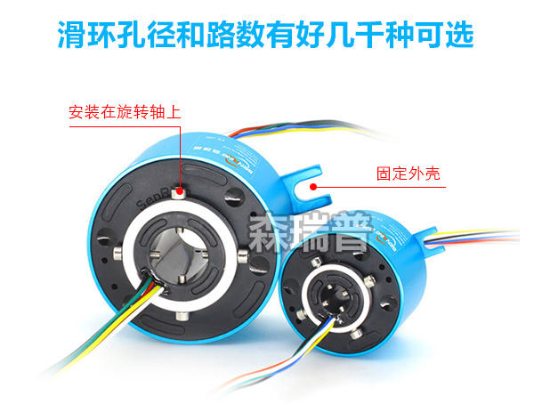 电刷过孔滑环规格2