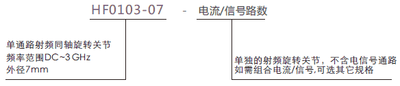 hf0103-07HF0103-07系列射频旋转关节系列滑环特点