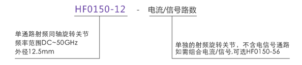 hf0150-12HF0150-12系列射频旋转关节系列滑环特点